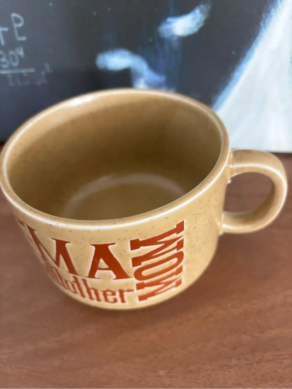 Rustic Tan 'Mother' Ceramic Coffee Mug